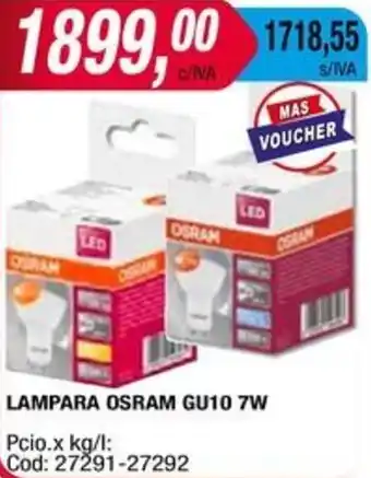 Maxiconsumo LAMPARA OSRAM GU10 7W oferta
