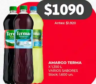 Supermercados Tadicor AMARGO TERMA X 1,350L oferta