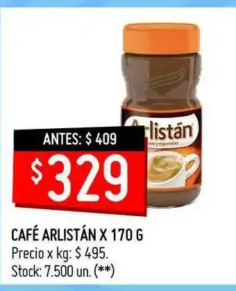 Changomas Café Arlistán Instantáneo x 170g oferta