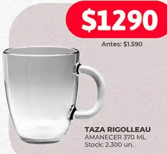 Supermercados Tadicor TAZA RIGOLLEAU AMANECER 370ML oferta