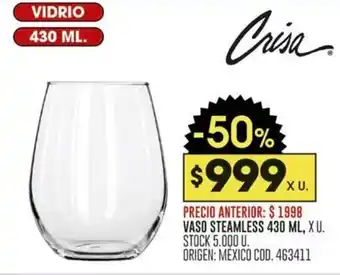Coto VASO STEAMLESS 430ML oferta