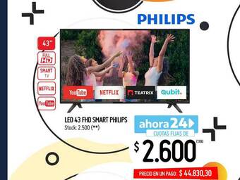 Changomas Led 43 Fhd Smart Philips oferta
