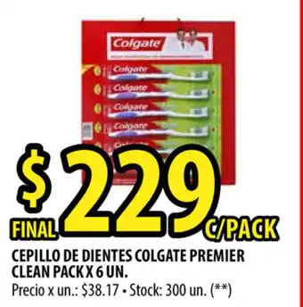 Punto Mayorista Colgate Premier Clean Cepillo de Dientes Pack x 6un oferta