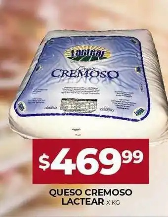 Supermercados Tadicor Queso Cremoso Lactear oferta