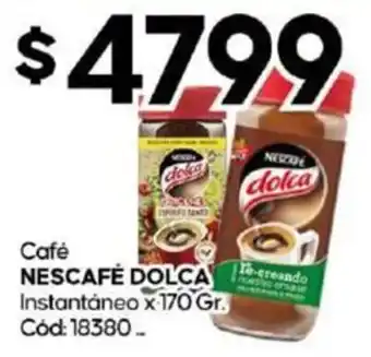 Diarco Café NESCAFÉ DOLCA Instantáneo x 170gr oferta