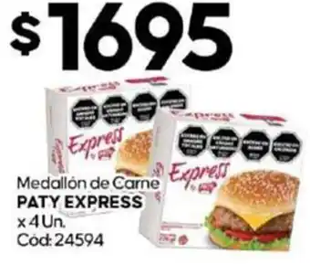 Diarco Medallón de Carne PATY EXPRESS x 4un oferta
