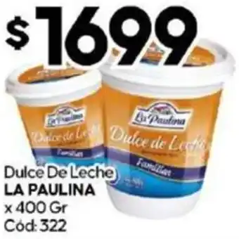 Diarco Dulce De Leche LA PAULINA x 400gr oferta