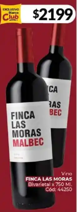 Diarco Vino FINCA LAS MORAS Bivarietal x 750ml oferta