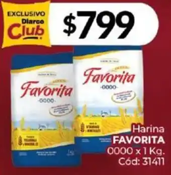 Diarco Harina FAVORITA 0000 x 1kg oferta