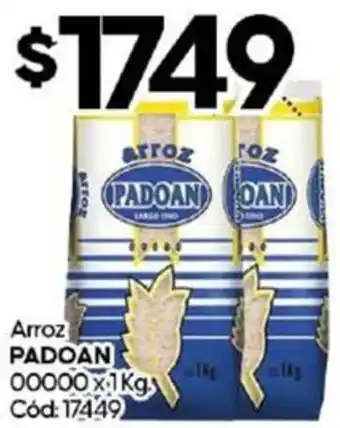 Diarco Arroz PADOAN 00000 x 1kg oferta