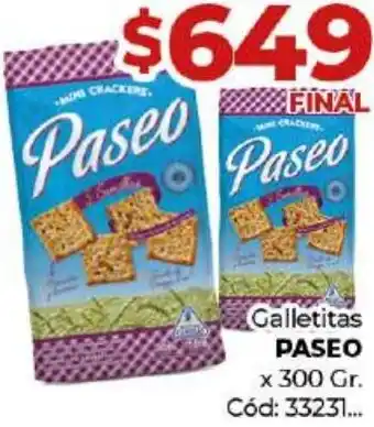 Diarco Galletitas PASEO x 300gr oferta