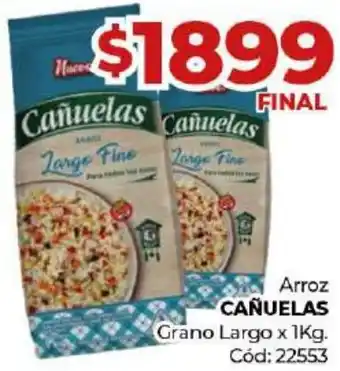Diarco Arroz CAÑUELAS Grano Largo x 1kg oferta