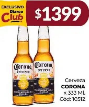 Diarco Cerveza CORONA x 333ml oferta