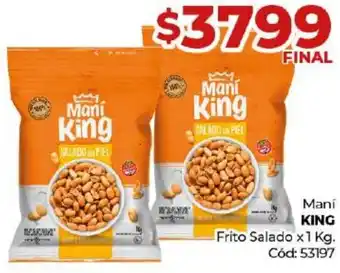 Diarco Mani King Frito Salado x 1kg oferta