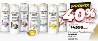 Diarco Shampoo y Acondicionador PANTENE x 400ml oferta