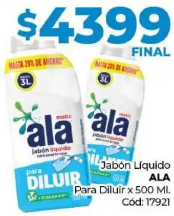 Diarco Jabón Líquido ALA Para Diluir x 500ml oferta