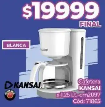 Diarco Cafetera KANSAI x 1,25lt oferta