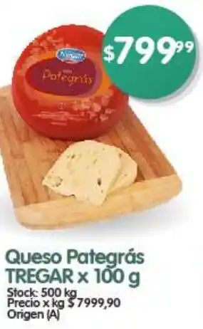 Supermercados Buenos Días Queso Pategrás TREGAR x 100g oferta