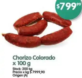 Supermercados Buenos Días Chorizo Colorado x 100g oferta