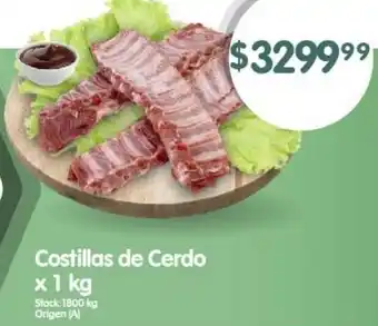 Supermercados Buenos Días Costillas de Cerdo x 1kg oferta