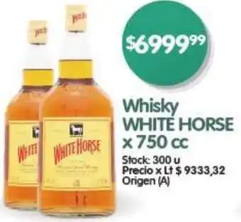 Supermercados Buenos Días Whisky WHITE HORSE x 750cc oferta