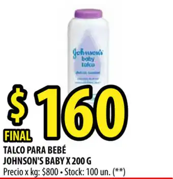 Punto Mayorista Johnson's Baby Talco para Bebé x 200g oferta