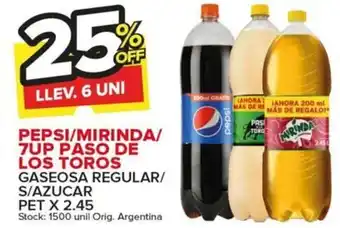 Carrefour Maxi GASEOSA REGULAR/ S/AZUCAR PET X 2.45 oferta