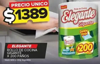 Carrefour Maxi ELEGANTE ROLLO DE COCINA GIGANTE X 200 PAÑOS oferta