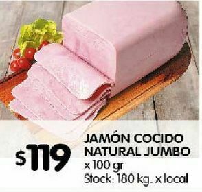 Disco Jamón cocido natural jumbo 100 gr oferta