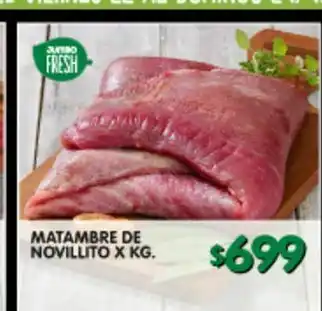 Jumbo Carne matambre de novillito oferta
