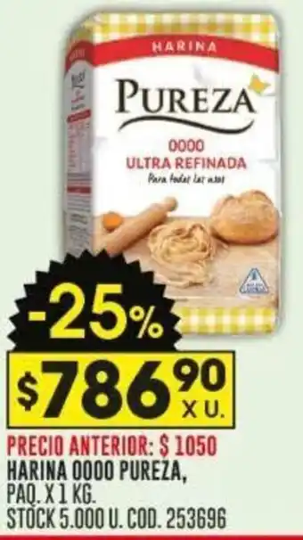 Coto HARINA 0000 PUREZA PAQ. X 1KG oferta