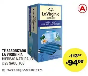Atomo Conviene Té Saborizado La Virginia Herbas Naturales x 25 saquitos oferta