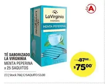 Atomo Conviene La Virginia Té Saborizados Menta Peperina x 25 saquitos oferta