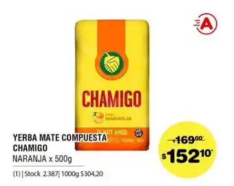 Atomo Conviene Chamigo Yerba Mate Compuesta Naranja x 500g oferta