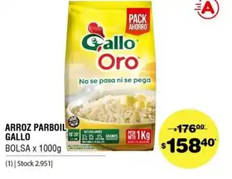 Atomo Conviene Arroz Parboil Gallo Bolsa x 1000g oferta