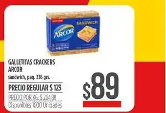 Supermercados Vea Galletitas Crackers Arcor 336grs oferta