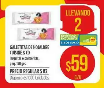Supermercados Vea Galletitas De Hojaldre Cuisine & Co 150grs oferta