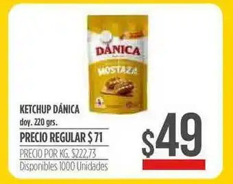 Supermercados Vea Ketchup Dánica 220grs oferta