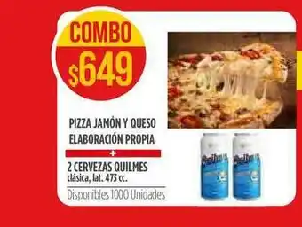Supermercados Vea Pizza Jamón Y Queso Elaboración Propia oferta