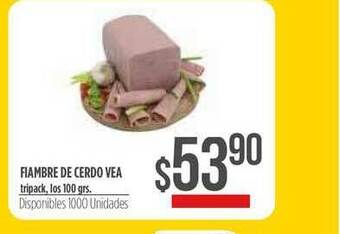 Supermercados Vea Fiambre De Cerdo Vea 100grs oferta