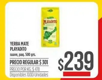 Supermercados Vea Yerba Mate Playadito 500grs oferta