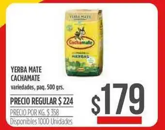 Supermercados Vea Yerba Mate Cachamate x 500gr oferta