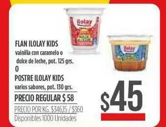 Supermercados Vea Flan Ilolay Kids O Postre Ilolay Kids 125grs oferta