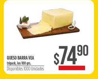 Supermercados Vea Queso Barra Vea 100grs oferta