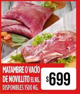 Supermercados Vea Matambre O Vacío De Novillito oferta