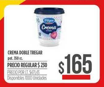Supermercados Vea Crema Doble Tregar 350cc oferta
