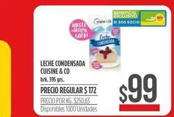 Supermercados Vea Leche Condensada Cuisine & Co x 395grs oferta