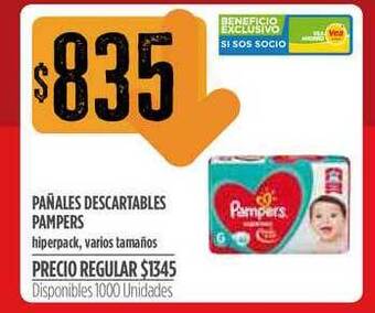 Supermercados Vea Pañales Descartables Pampers oferta