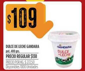 Supermercados Vea Dulce De Leche Gandara 400grs oferta