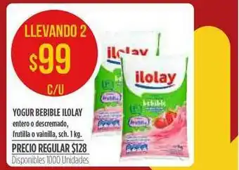 Supermercados Vea Yogur Bebible Ilolay 1kg oferta